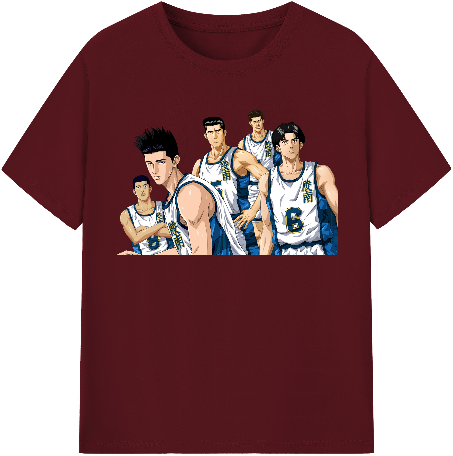 SLAM DUNK／スラムダンク 綿100％半袖Tシャツ（フロントプリント）